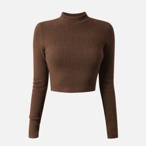 OGL Thermal Mock Neck Crop Top